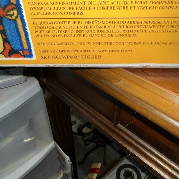 Tigger Winnie The Pooh Latch Hook Kit WP0003 Caron 13" Picture Rug Pillow Top - Picture 3 of 4